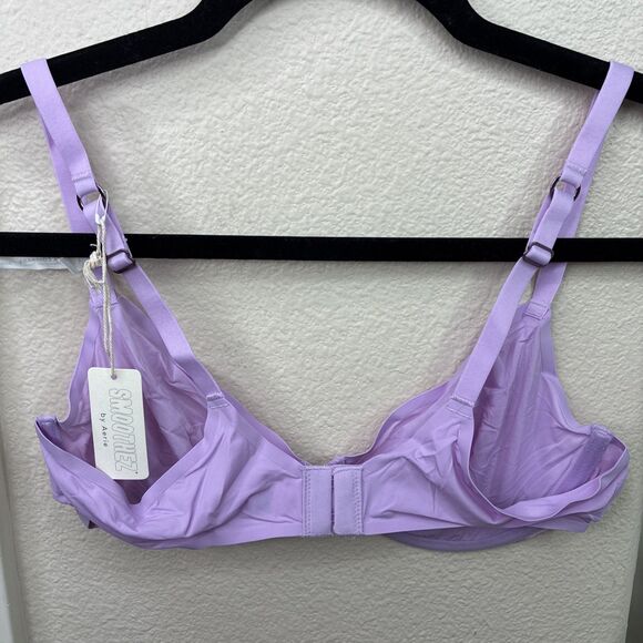 Smoothez by Aerie Bra Beige Full Coverage Unlined Underwire 36C  Purple New - Picture 6 of 7